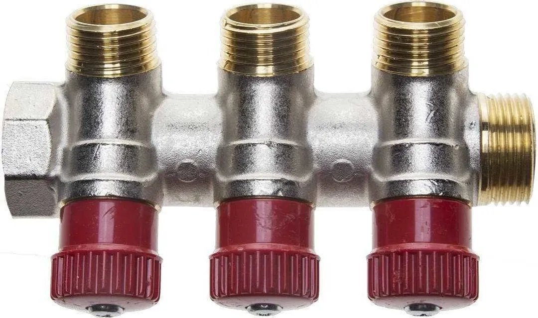 Коллектор распределительный (RED) 3/4" 3вых 3/4" ник. GF