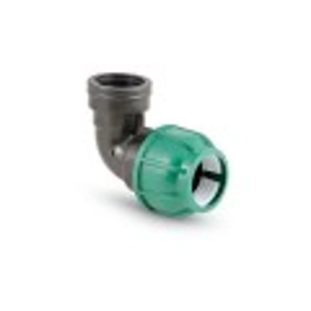 PN10 Отвод компрессионный с внутр.резьбой 75x2 1/2" NORMA