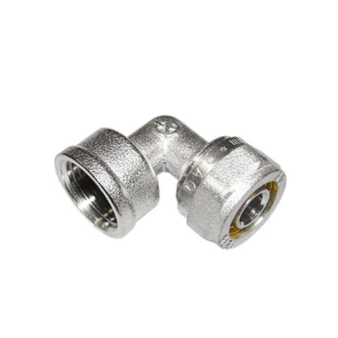 Уголок металлопласт L16*3/4" цанга - гайка