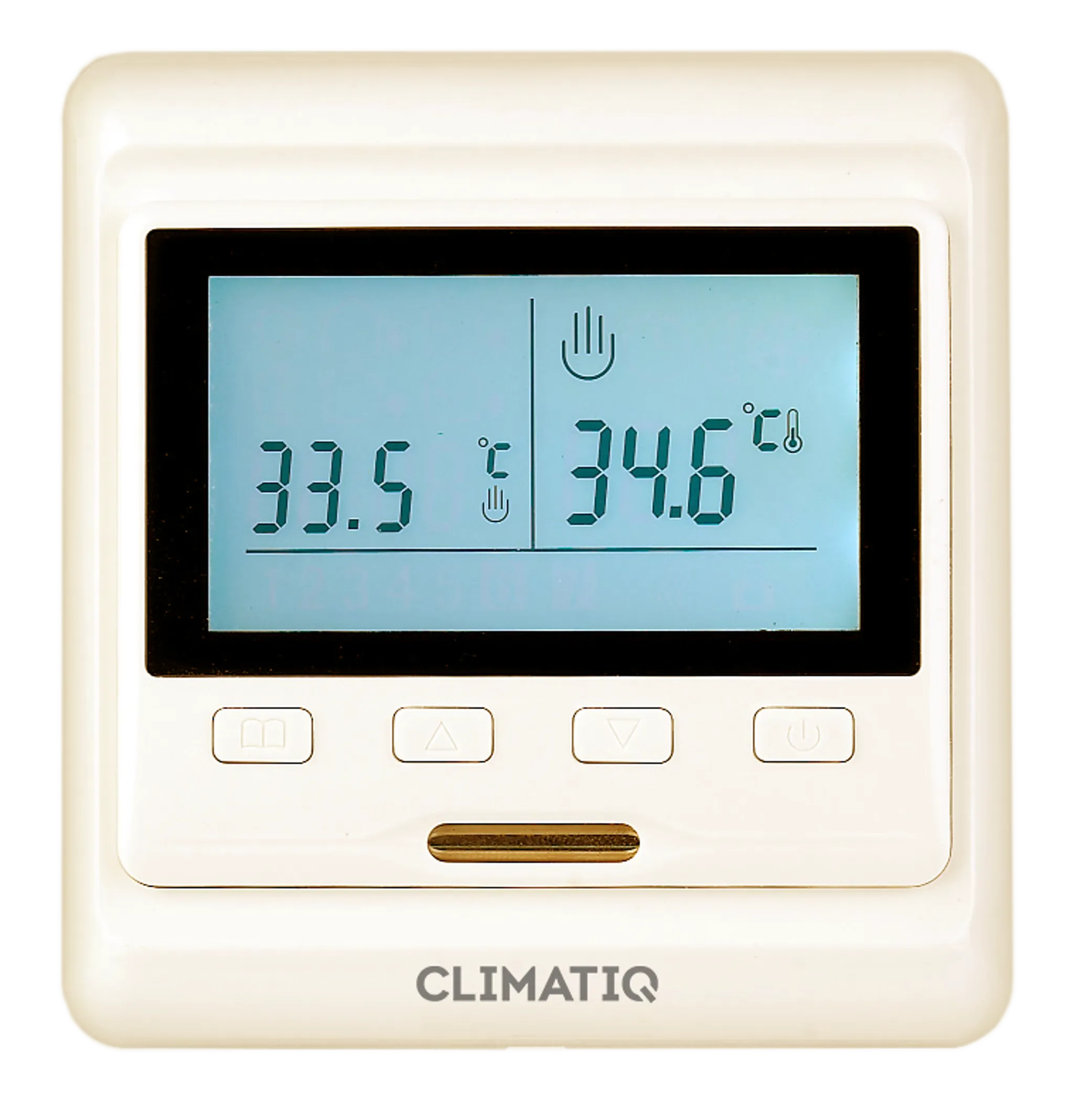 Терморегулятор электронный программируемый CLIMATIQ PT (белый)