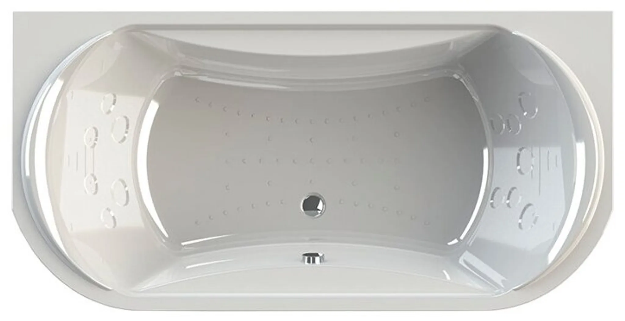 Ванна акриловая Титан-лонг комплект хром RADOMIR