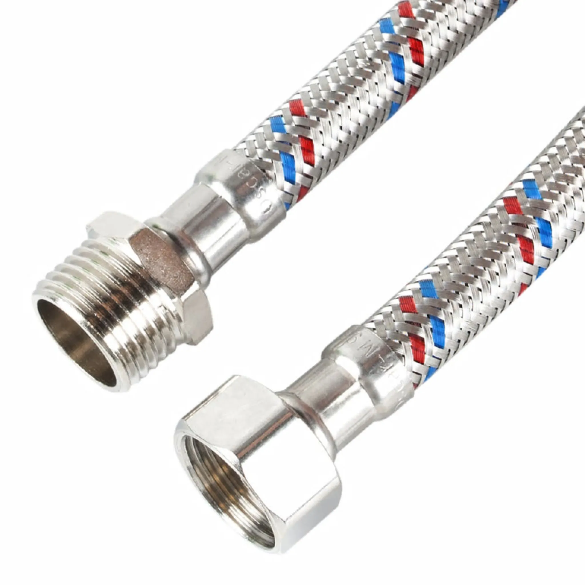 Подводка для воды, сталь 1/2" г/ш 180 см