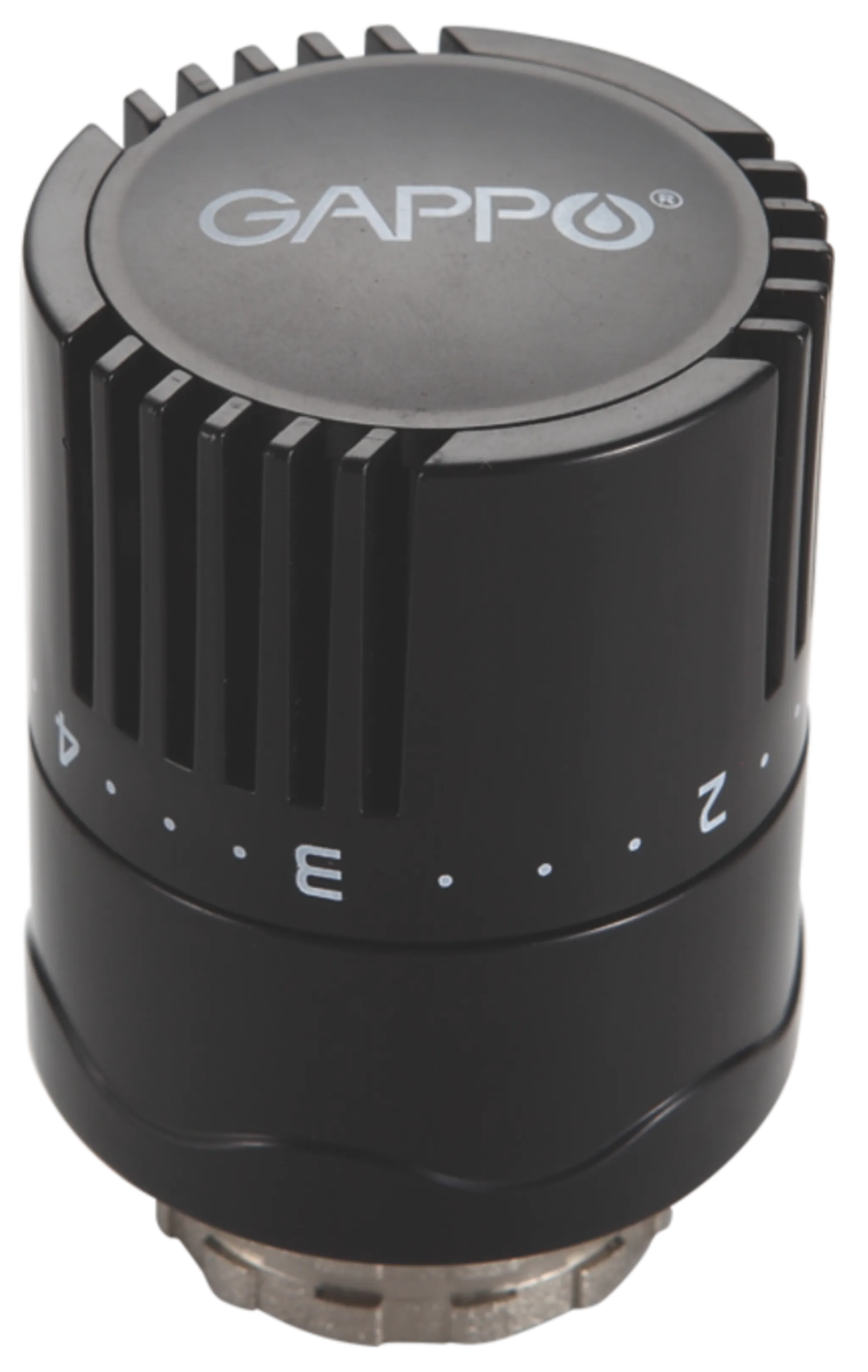 G454 Термоголовка жидкостная М30*1,5 мм 6.5-28°C GAPPO (black) /80/10 шт.уп/